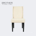 Hotel furniture Italian design white leisure wingback chair